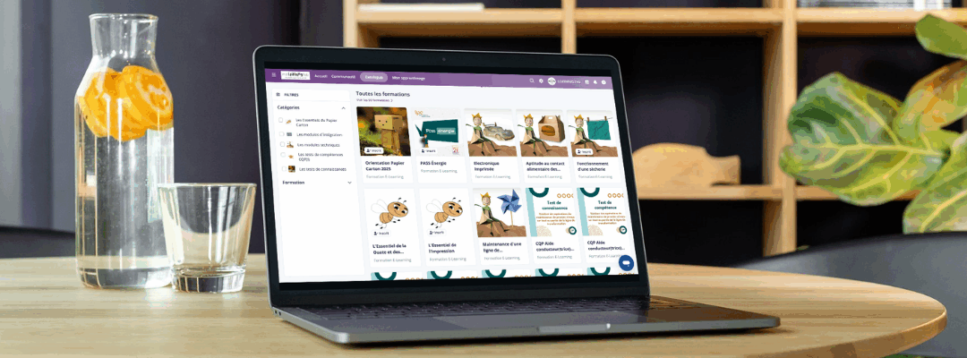 MaLearningFab, la plateforme e-learning de l’Industrie Papier Carton